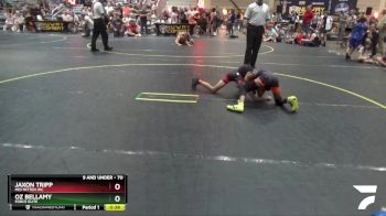 70 lbs Quarterfinal - Jaxon Tripp, Mid Mitten WC vs Oz Bellamy, Force Elite