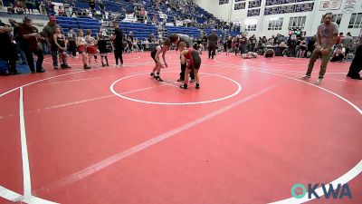 70 lbs Quarterfinal - Wyatt Brien, Pawnee Peewee Wrestling vs Simon Wade, Choctaw Ironman Youth Wrestling