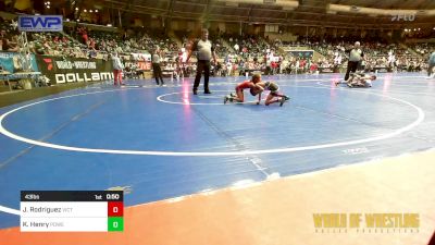 43 lbs Quarterfinal - Jiovani 'Max' Rodriguez, Victory WC vs Kendall Henry, Powerhouse Wrestling