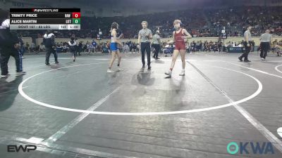 85 lbs 7th Place - Trinity Price, Raw Wrestling Club vs Alice Martin, Little Axe Takedown Club