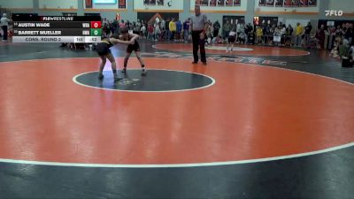 90 lbs Cons. Round 3 - Barrett Mueller, Hawkeye Wrestling Academy vs Austin Wade, Wrath