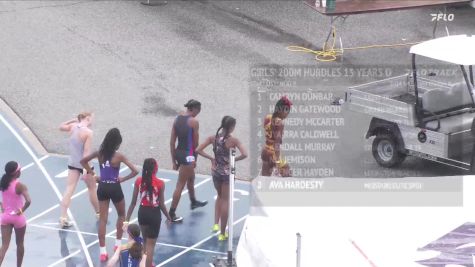 Youth Girls' 200m Hurdles, Finals 9 - Age 13