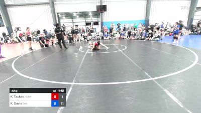 32 kg Quarterfinal - Kynlie Tackett, Team NY vs Kassidy Davis, Charlies Angels- Pink