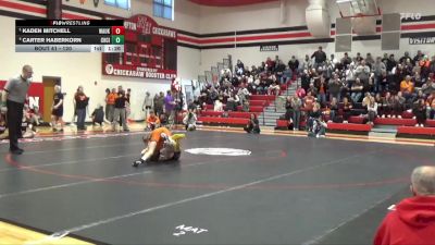 120 lbs Semifinal - Kaden Mitchell, Waukon vs Carter Haberkorn, Charles City