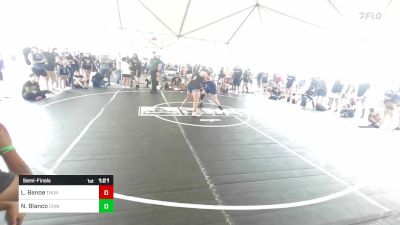 165 lbs Semifinal - Lillian Benoe, Thunder WC vs Natalie Blanco, Chino WC