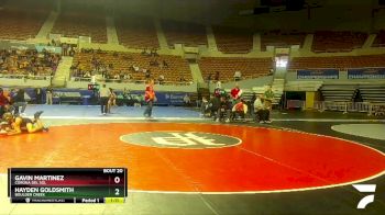 D1-120 lbs Champ. Round 1 - Hayden Goldsmith, Boulder Creek vs Gavin Martinez, Corona Del Sol