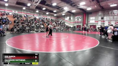 100 lbs Cons. Round 6 - Mackenzie Matthews, Los Osos vs Zoe Garcia, Centennial