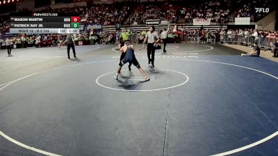 D 2 144 lbs Champ. Round 1 - Patrick Ray Jr., Bossier vs Mason Martin, Archbishop Hannan