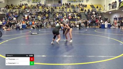 142 lbs Consy 3 - Justina Thomas, Northern Bedford vs Jarah Casciani, Pine Richland