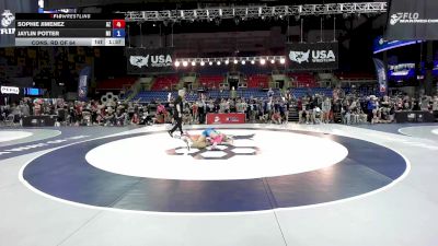 120 lbs Cons. Rd Of 64 - Sophie Jimenez, AZ vs Jaylin Potter, MI