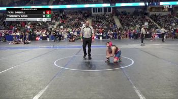 125 lbs Semifinal - Cali Driskill, Iron Grapplers vs Serenity Ross, Red Devil