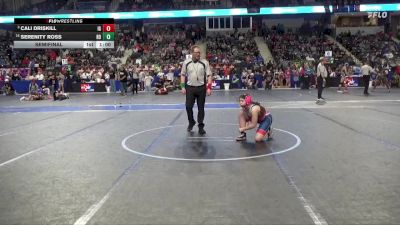 125 lbs Semifinal - Cali Driskill, Iron Grapplers vs Serenity Ross, Red Devil