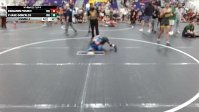 60 lbs Round 3 - Benjamin Foster, Combat Athletics vs Chase Gonzales, Mid-South Wrestling Academy