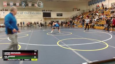 144 lbs Quarterfinal - Kai Jenkins, Liberty vs Artem Bikmurzin, Newberg