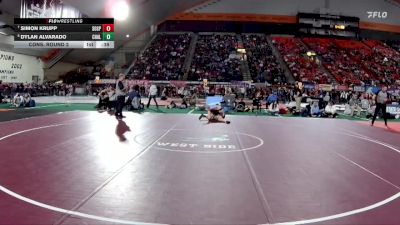 3A 106 lbs Cons. Round 2 - Simon Krupp, Soda Springs vs Dylan Alvarado, Challis