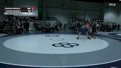 130 kg 3rd Place Match - Charles Weidman, West Point Wrestling Club vs Ashton Honnold, Moen Wrestling Academy
