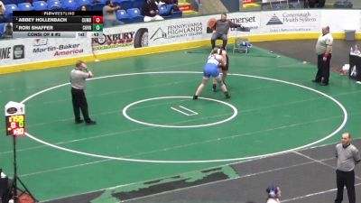 202 lbs Consi Of 8 #2 - Abbey Hollenbach, Cumberland Valley vs Rori Shaffer, Corry