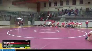 120 lbs Finals (2 Team) - Zach Bulkey, Mt. Vernon vs Brayden Lain, Tell City