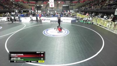 92 lbs Cons. Round 2 - Hiram Suhail, California vs James Hin, Red Wave Wrestling