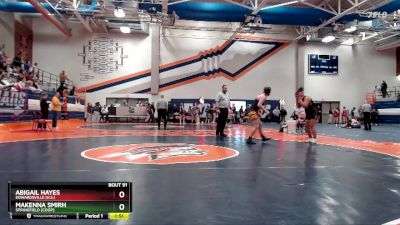 170 lbs Champ. Round 1 - Makenna Smirh, Springfield [Coop] vs Abigail Hayes, Edwardsville (H.S.)