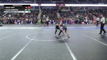 75 lbs Champ. Round 1 - Lillian Johnston, Bobcat Wrestling Club vs Tenley Rott, Tiger