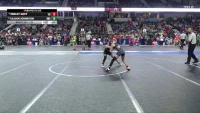 75 lbs Champ. Round 1 - Lillian Johnston, Bobcat Wrestling Club vs Tenley Rott, Tiger