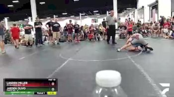 110 lbs Round 6 (8 Team) - Landen Miller, PA Alliance Red vs Jaeden Olivo, Force WC