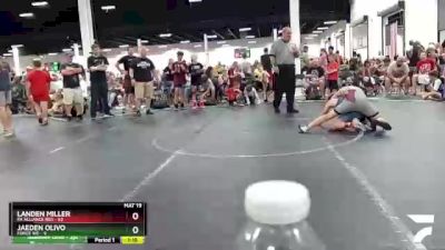 110 lbs Round 6 (8 Team) - Landen Miller, PA Alliance Red vs Jaeden Olivo, Force WC