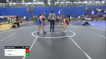 130 lbs Quarterfinal - Shea Reisel, Somonauk vs Ellie Long, Durant Catpac