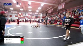 52 lbs Semifinal - Hendrix Blevins, Vinita Kids Wrestling vs Danica Budzinski, Grove Takedown Club