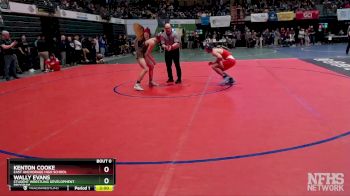 140 lbs Champ. Round 1 - Kenton Cooke, East Anchorage High School vs Wally Evans, Student Wrestling Development Program