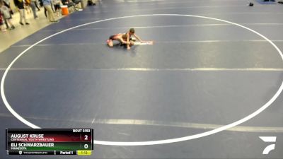 63 lbs Cons. Round 3 - Eli Schwarzbauer, Minnesota vs August Kruse, Centennial Youth Wrestling