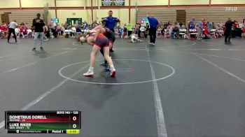 120 lbs Cons. Round 3 - Luke Riker, New Jersey vs Dometrius Dorell, Milford