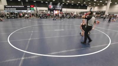 113 lbs Cons. Sub-rd Of 16 - Kosta Hatzigeorgiou, Collum Trained School Of Wrestling vs Kaleb Brown, Iowa