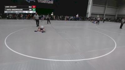 106 lbs Cons. Sub-rd Of 16 - Lane Collett, Oklahoma vs Jantz Greenhalgh, Carbon Wrestling Club