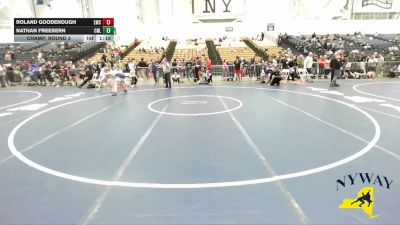 157 lbs Champ. Round 3 - Roland Goodenough, LeRoy Wrestling Club vs Nathan Freebern, Club Not Listed