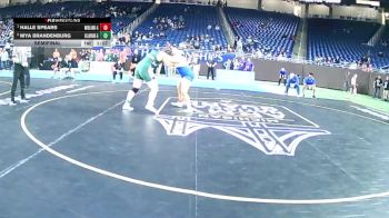 Girls-235 lbs Semifinal - Halle Spears, Midland (Girls) vs Mya Brandenburg, Allen Park (Girls)