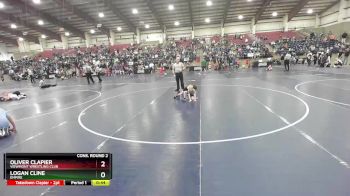 41 lbs Cons. Round 2 - Oliver Clapier, Viewmont Wrestling Club vs Logan Cline, Empire