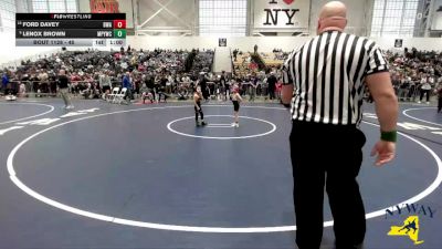 45 lbs Cons. Round 1 - Ford Davey, B2 Wrestling Academy vs Lenox Brown, Mat Power Youth Wrestling Club