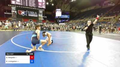 145 lbs Cons 32 #1 - Gabriel Delgado, Nevada vs Kaiden Livingston, Oklahoma