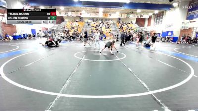 82-88 lbs Cons. Semi - Macie Rankin, OCRTC vs Kohen Burton, Sting WC