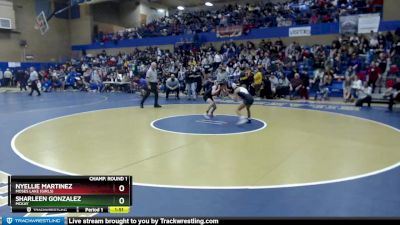 100lbs Champ. Round 1 - Nyellie Martinez, Moses Lake (Girls) vs Sharleen Gonzalez, McKay