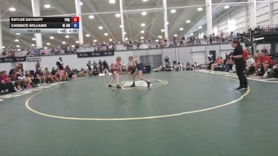 130 lbs Kaylee Dayhoff, Pennsylvania Blue vs Cadence Williams, Indiana