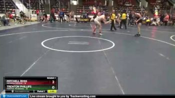 138 lbs Round 1 (6 Team) - Mitchell Ross, Michigan Raiders vs Trenton Phillips, Portage Pounders