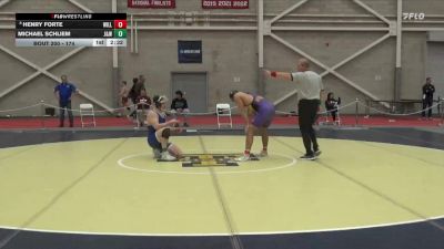 174 lbs Cons. Round 2 - Michael Schliem, Johnson & Wales (RI) vs Henry Forte, Williams College