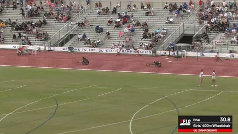 High School Girls' 400m Wheelchair, Finals 1
