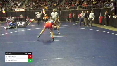 87 lbs Consy 1 - Jacksin Smith, Upper Dauphin vs Bennett Ferraro, Pine-Richland