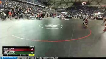 Girls 135 lbs Quarterfinal - Abby Varady, Cedarcrest (Girls) vs Ruby Clark, Toppenish (Girls)