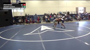133 lbs Champ. Round 1 - Noah Koyama, Menlo College vs Zachary Klarcyk, Vanguard