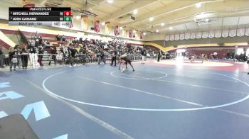 150 lbs Quarterfinal - Josh Casiano, Ramona (Riverside) vs Mitchell Hernandez, Palm Desert